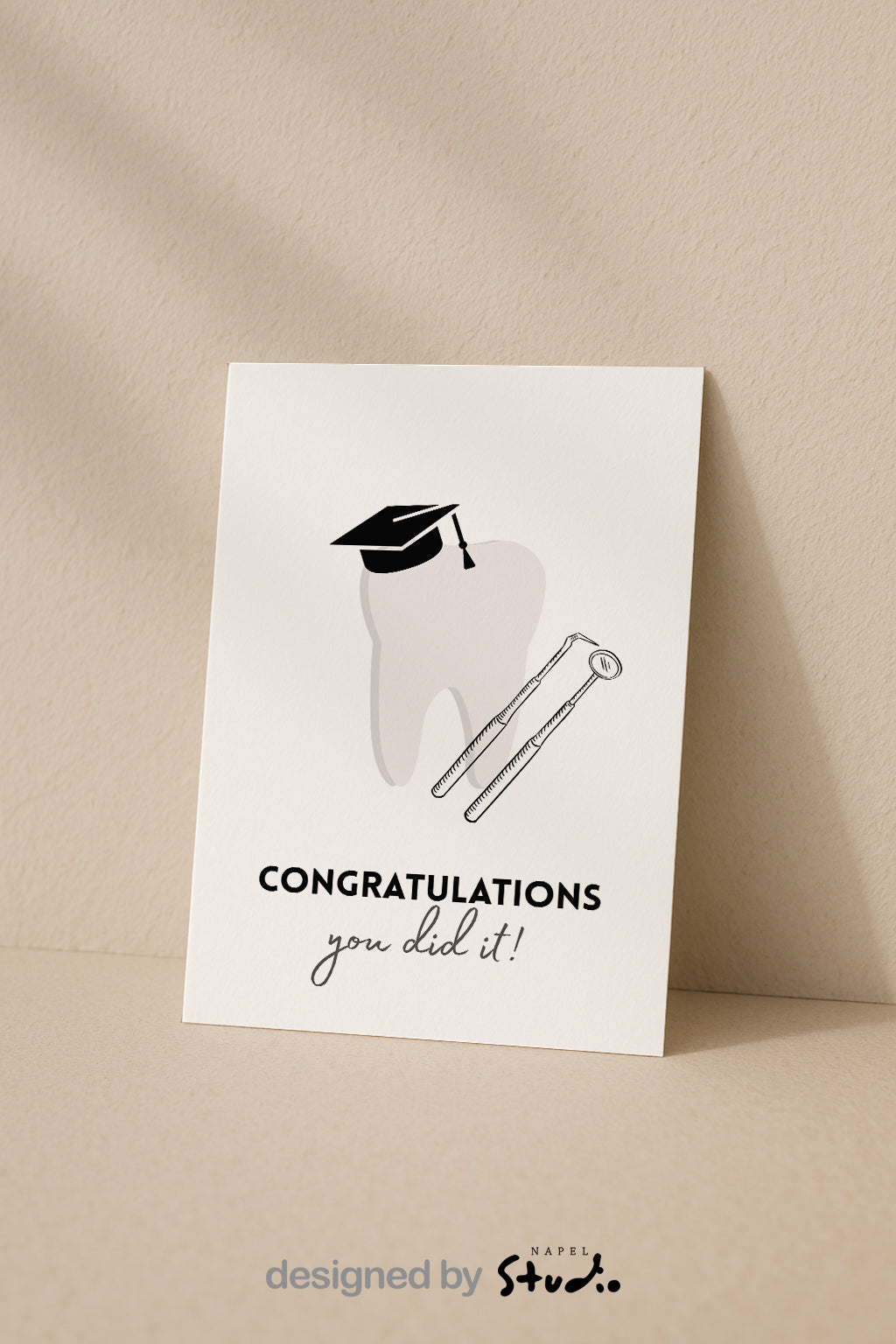 Glückwunschkarte Zahnmedizin | Zahnarzt Zahnärztin Dental Graduation Card | ZFA Zahnmedizinische Fachabgestellte