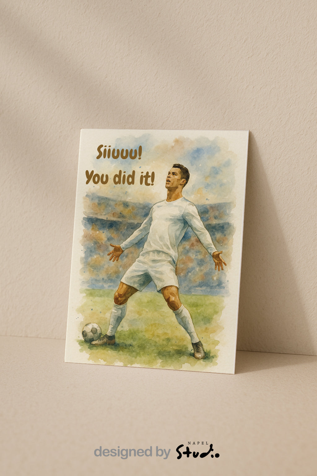 Fußball Glückwunschkarte Ronaldo | Siiiuuu! You did it
