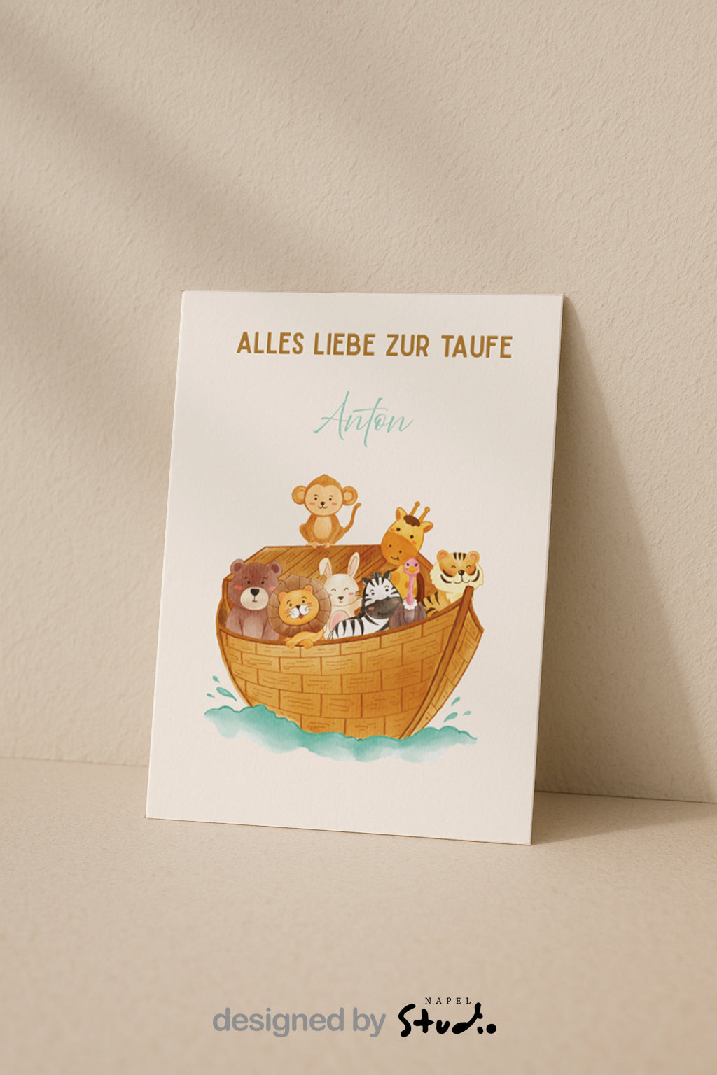 Personalisierte Taufkarte | Alles Liebe zur Taufe