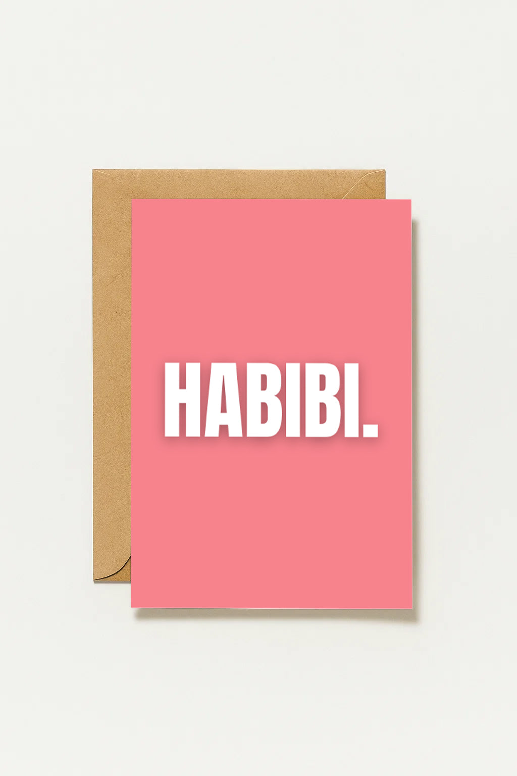 Habibi Grußkarte | Romantische Liebeskarte Arabisch