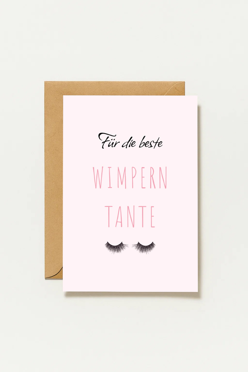 Für Die Beste Wimperntante| Karte für Wimpernstylistin