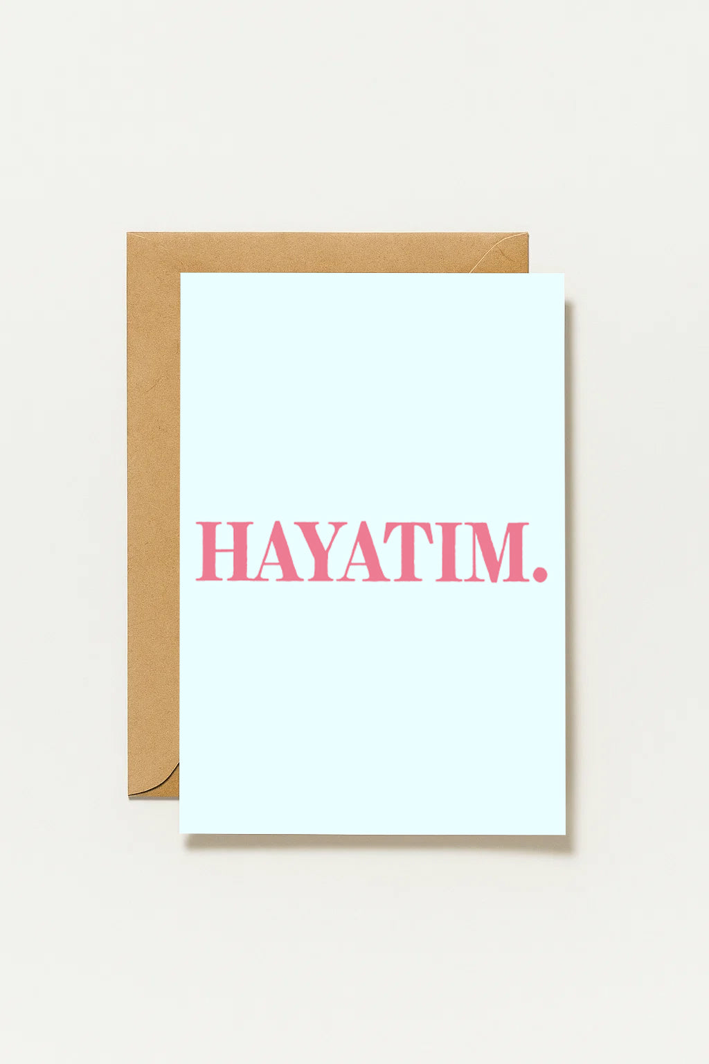 Hayatim Grußkarte | Romantische türkische Liebeskarte minimalistisch