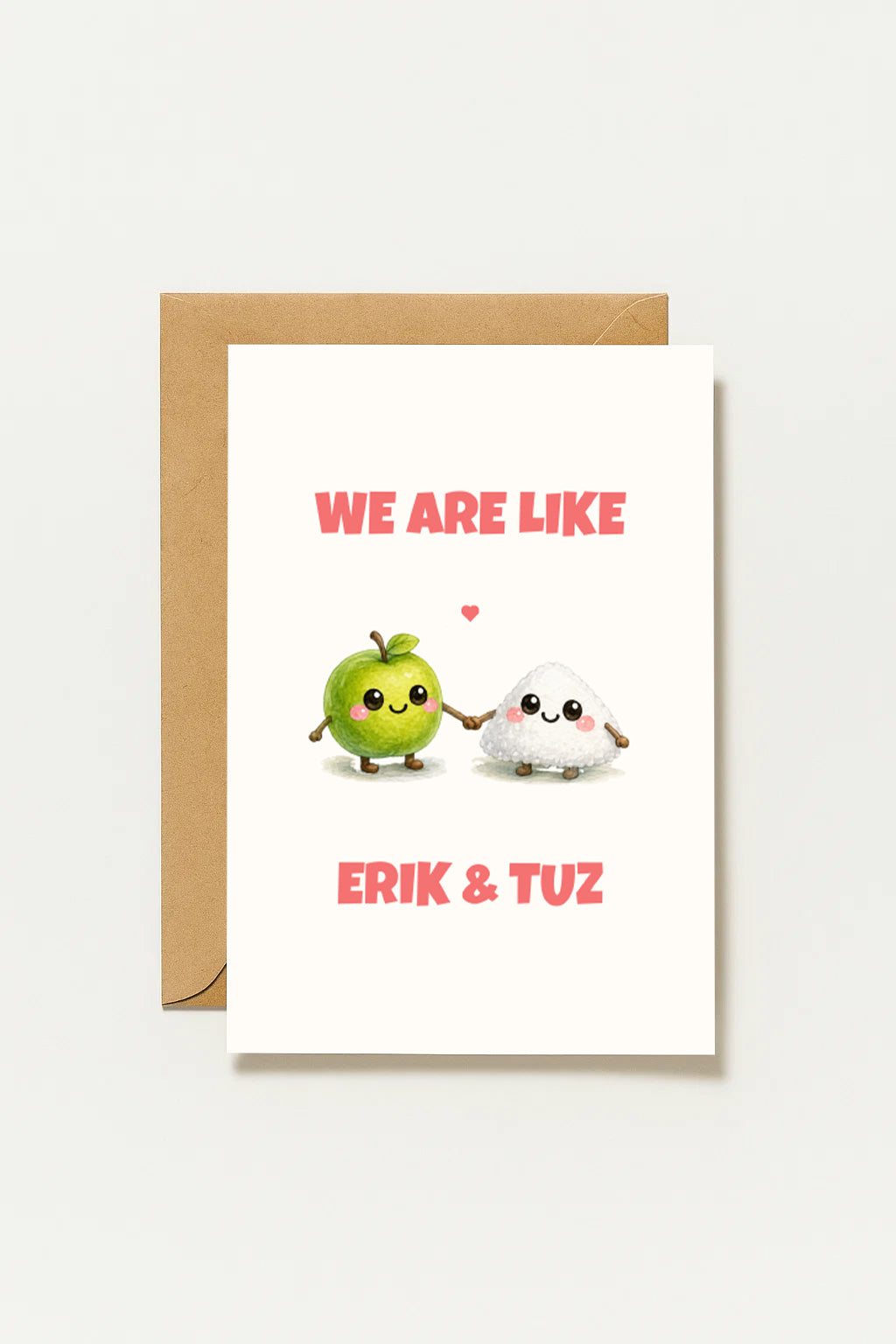 We Are Like Erik Tuz Grußkarte | Romantische türkische Liebeskarte