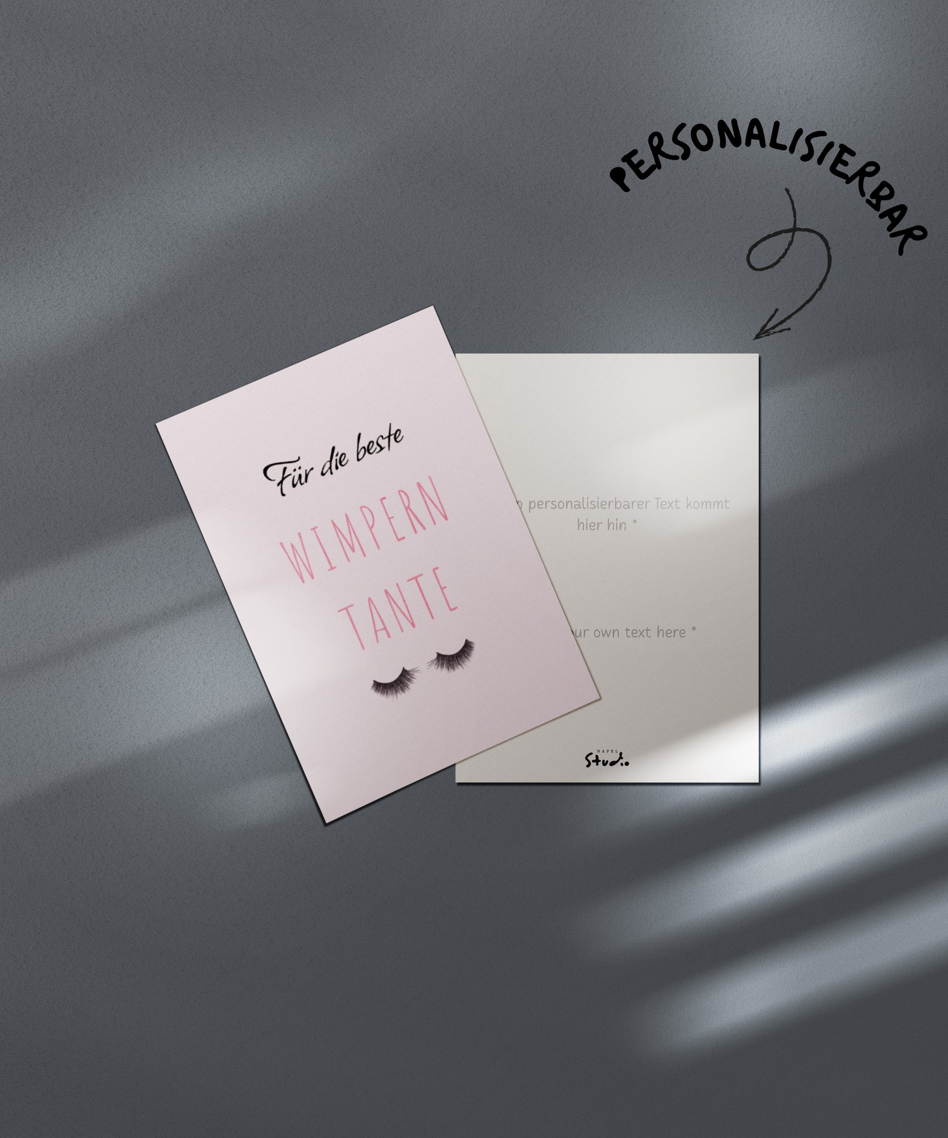 Für Die Beste Wimperntante| Karte für Wimpernstylistin