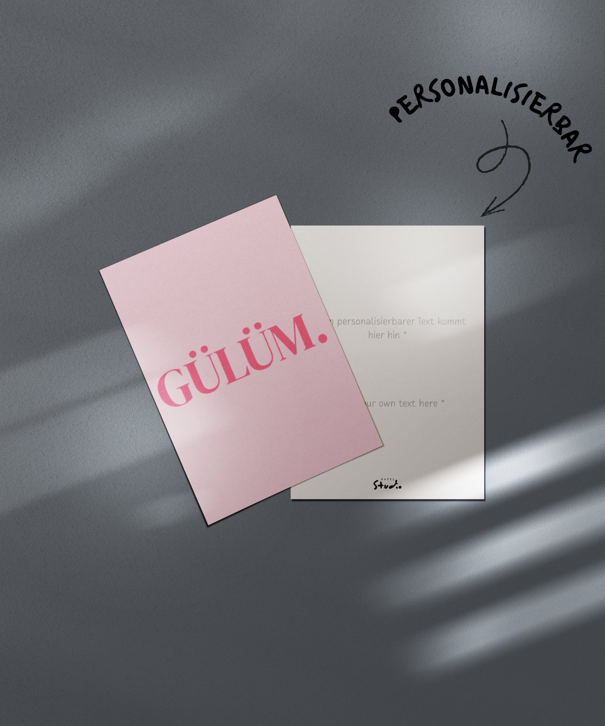 Gülüm Grußkarte | Romantische türkische Liebeskarte minimalistisch