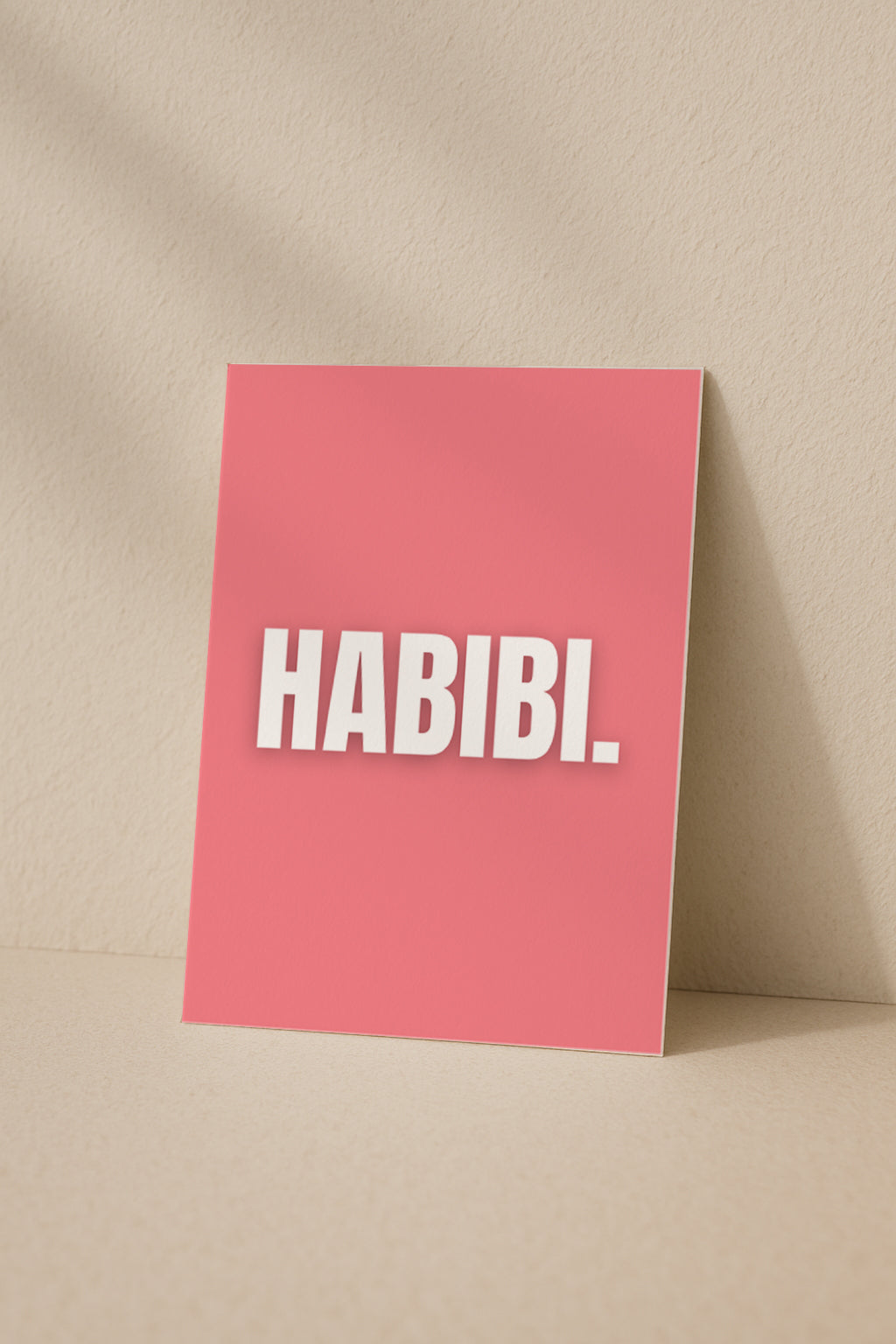 Habibi Grußkarte | Romantische Liebeskarte Arabisch