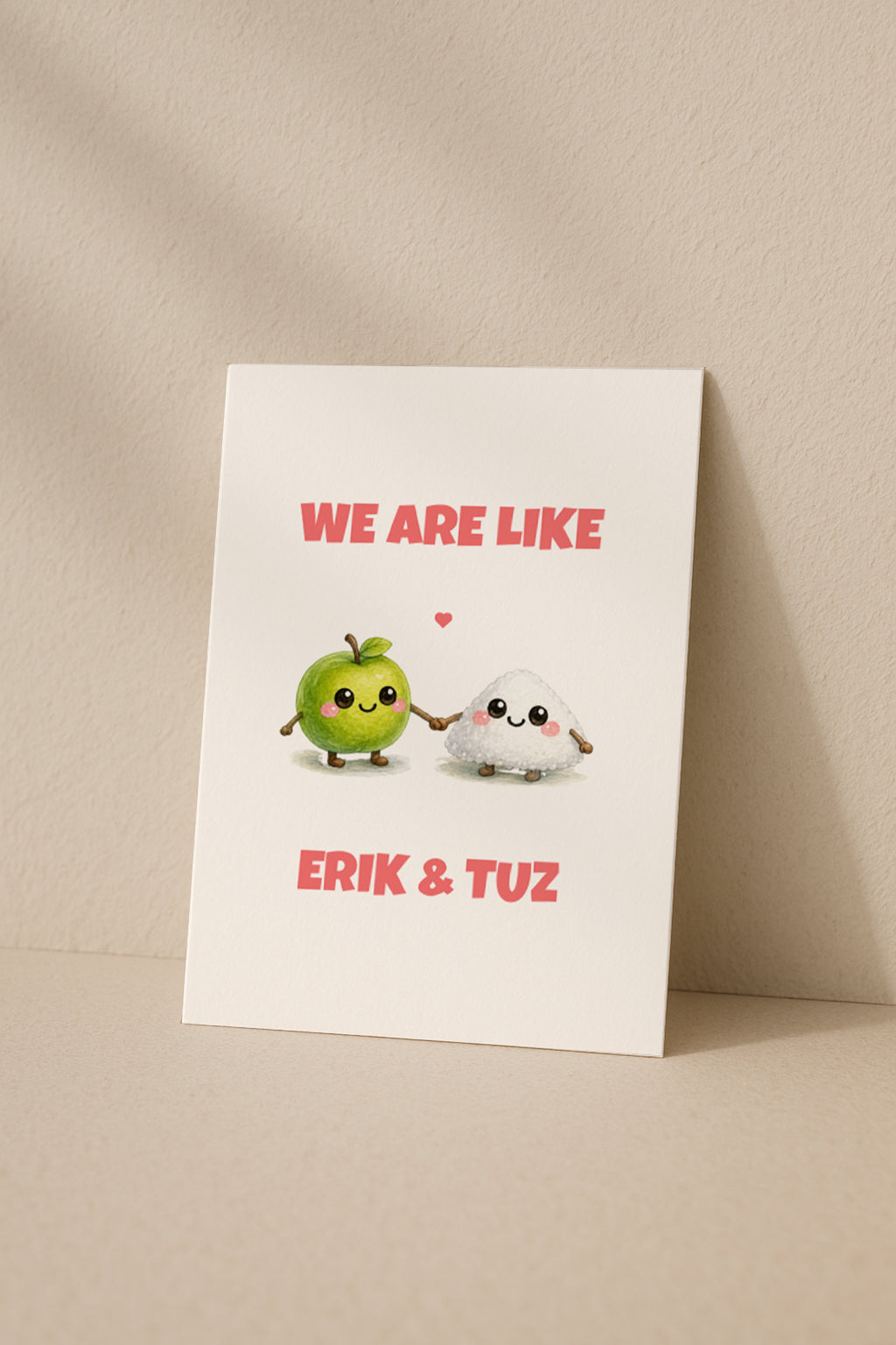 We Are Like Erik Tuz Grußkarte | Romantische türkische Liebeskarte