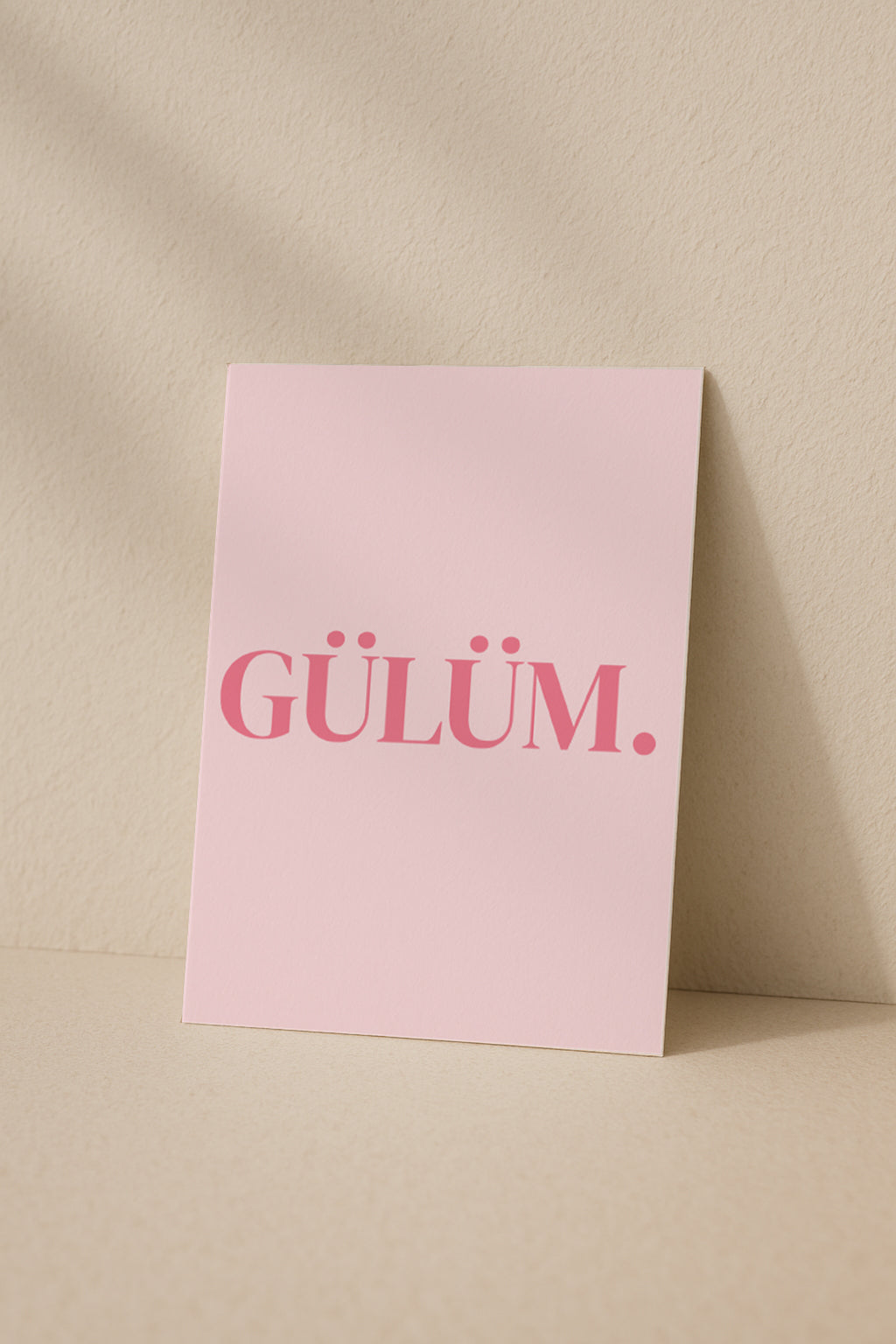 Gülüm Grußkarte | Romantische türkische Liebeskarte minimalistisch