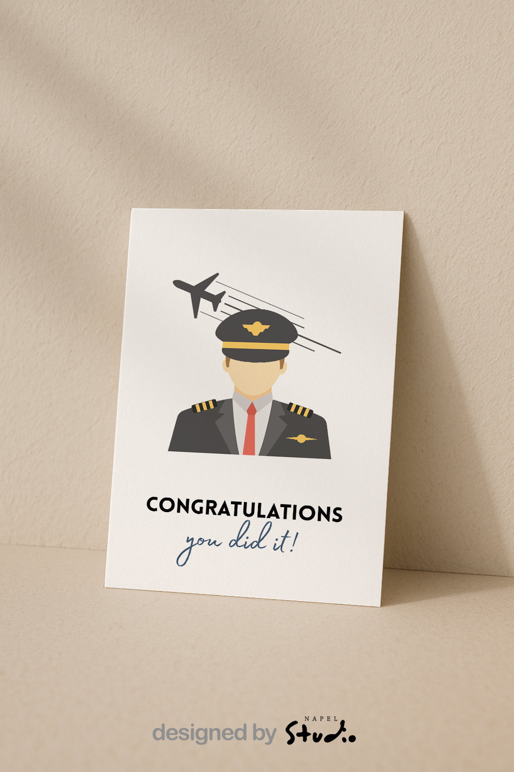 Pilot Glückwunschkarte | Abschluss Karte