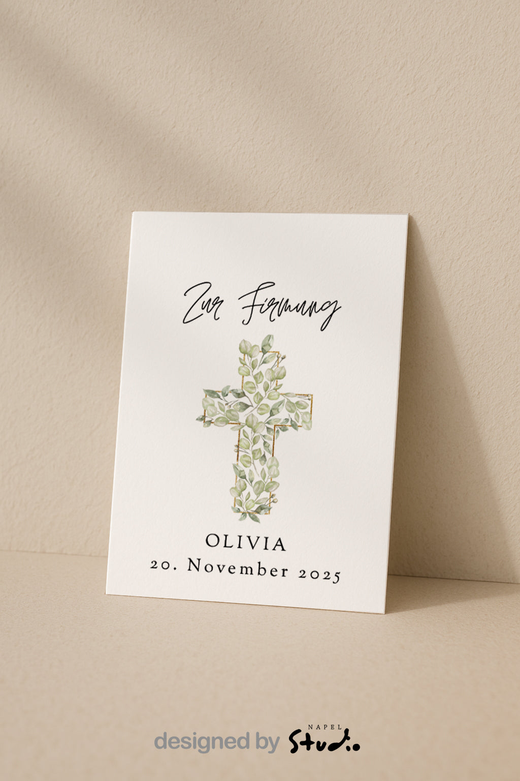 Zur Firmung | Personalisierte Grußkarte