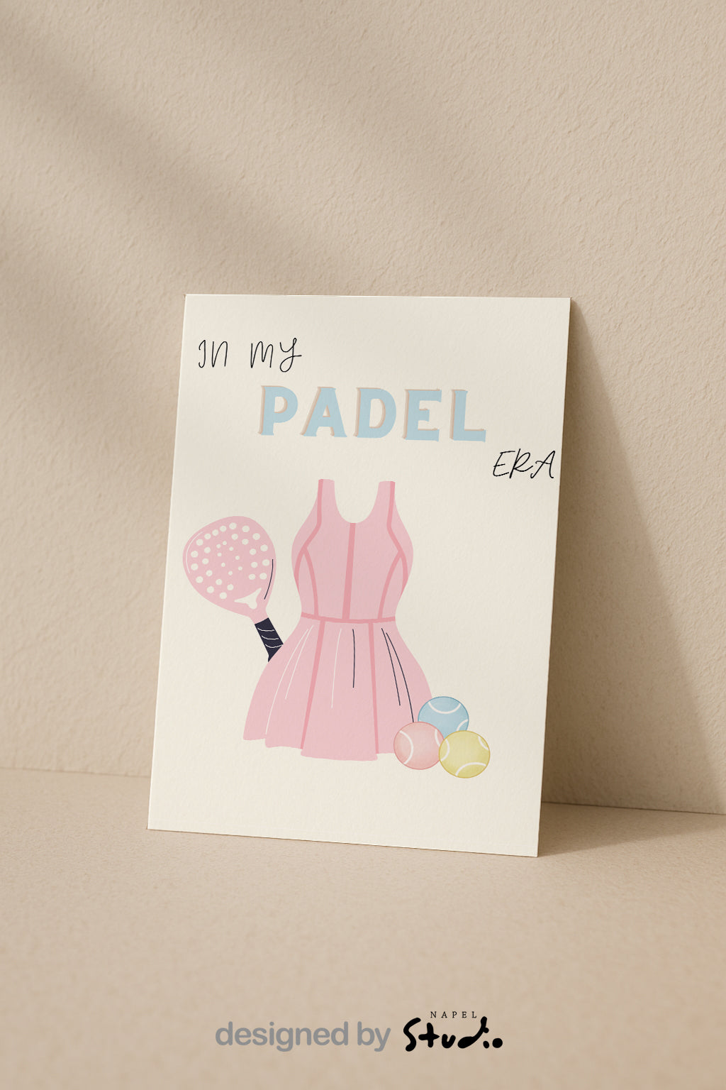 In my Padel Era | Grußkarte Padel