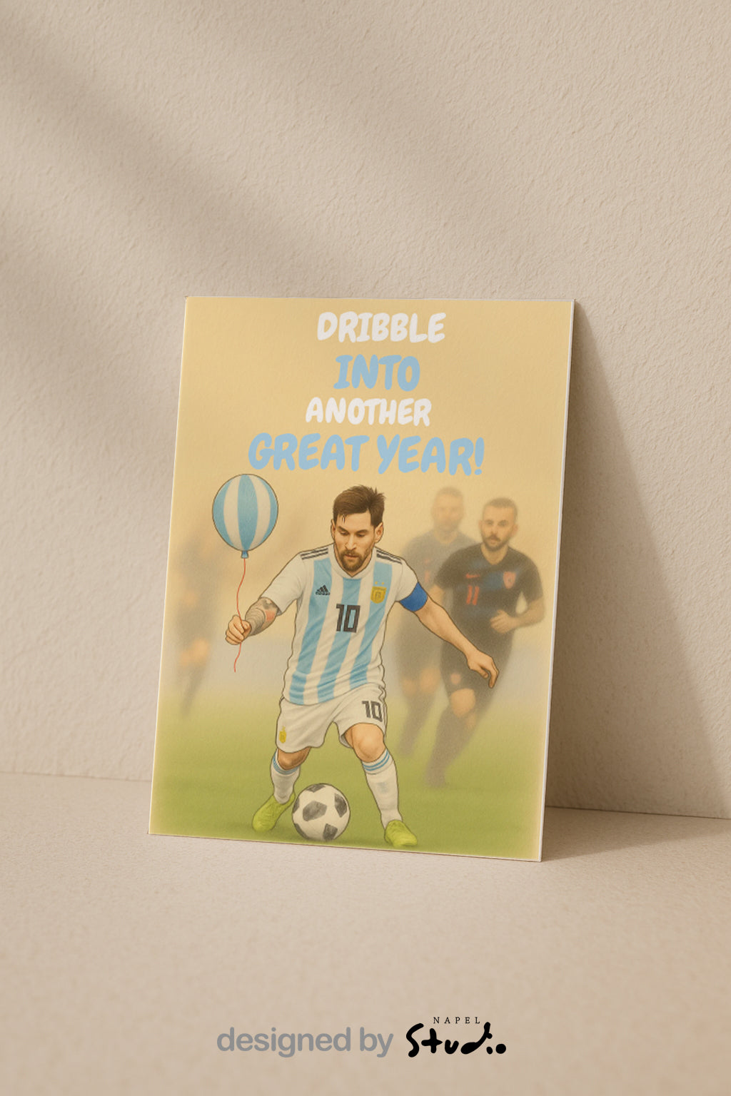 Fußball Geburtstagskarte | Messi