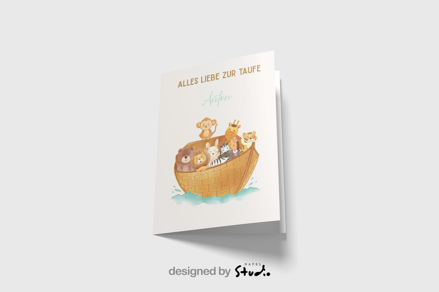 Personalisierte Taufkarte | Alles Liebe zur Taufe