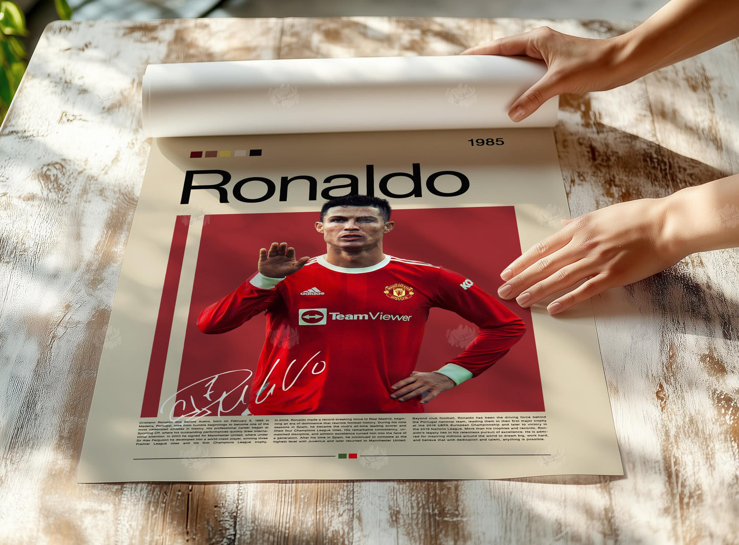 Poster Cristiano Ronaldo | Décoration murale football