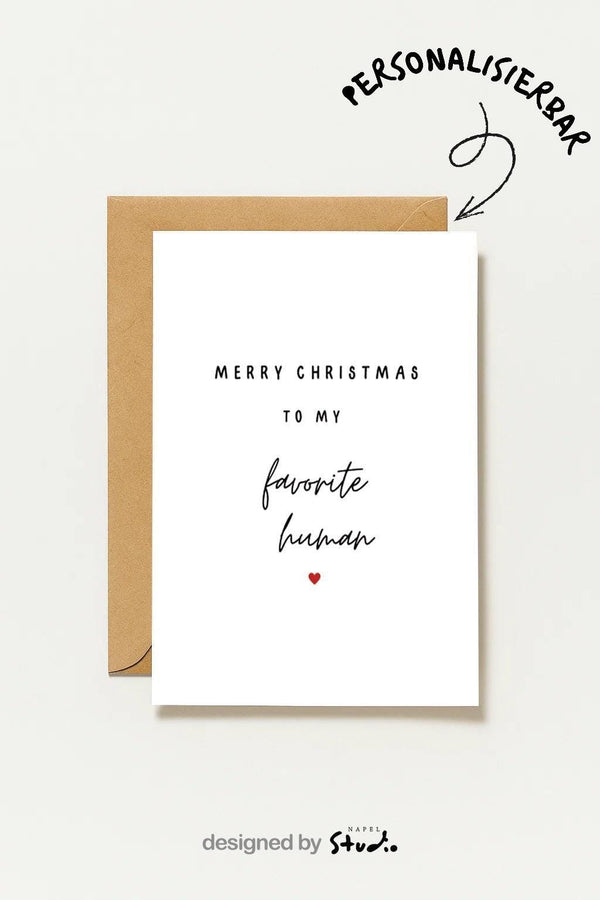 Minimalistische Weihnachtskarte Merry Christmas Für Den Lieblingsmenschen Perfekte Moderne Geschenkidee Weihnachten