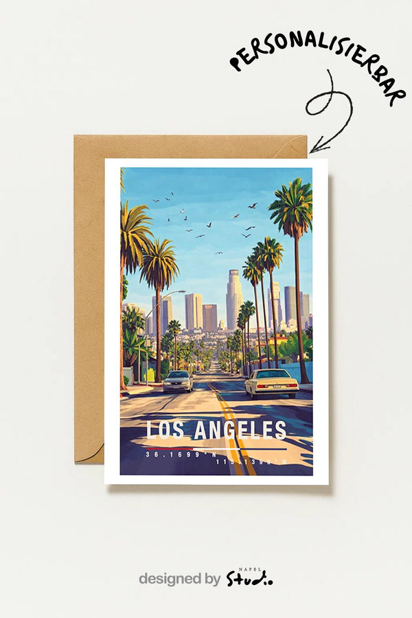 Postkarte Los Angeles Downtown La