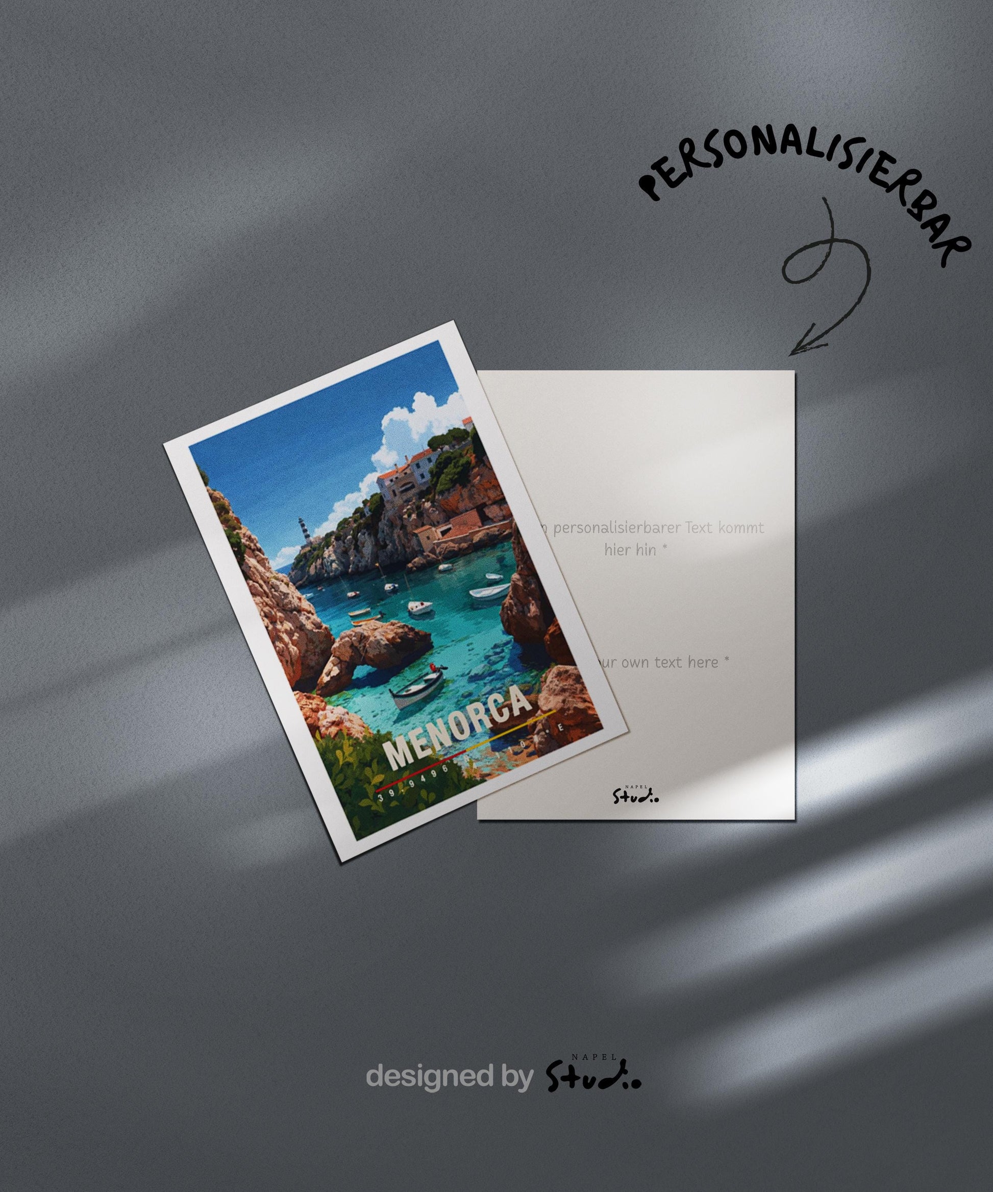 Illustration von Porto mit farbenfrohen Häusern, historischen Dächern und Blick auf die Altstadt. Die Szene wirkt lebendig und traditionell und vermittelt das typische Stadt- und Reisegefühl Nordportugals.