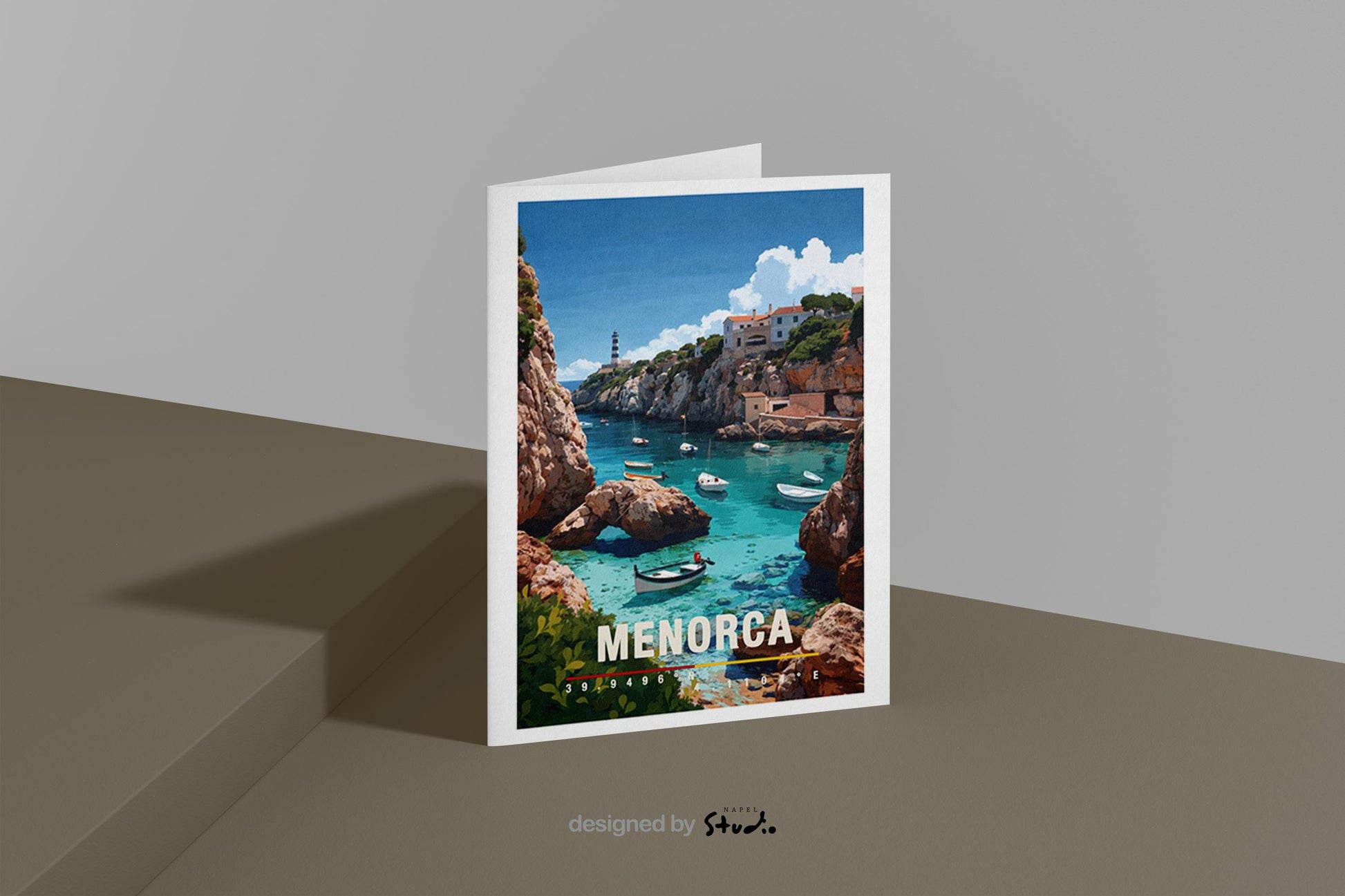 Illustration von Porto mit farbenfrohen Häusern, historischen Dächern und Blick auf die Altstadt. Die Szene wirkt lebendig und traditionell und vermittelt das typische Stadt- und Reisegefühl Nordportugals.