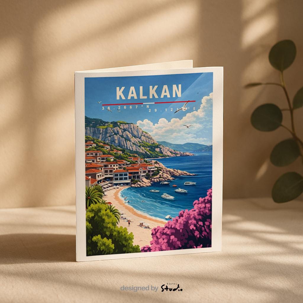 Grußkarte Malta | A6 Reisekarte | Urlaubskarte mit Blumen und Meer | Sommerkarte Mittelmeer | Geschenkidee für Reiseliebhaber | Architektur