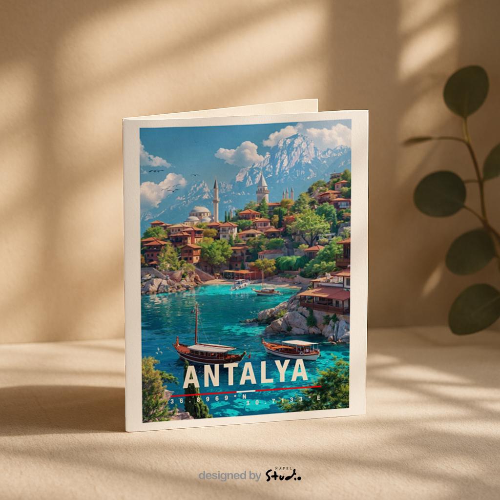 Grußkarte Malta | A6 Reisekarte | Urlaubskarte mit Blumen und Meer | Sommerkarte Mittelmeer | Geschenkidee für Reiseliebhaber | Architektur