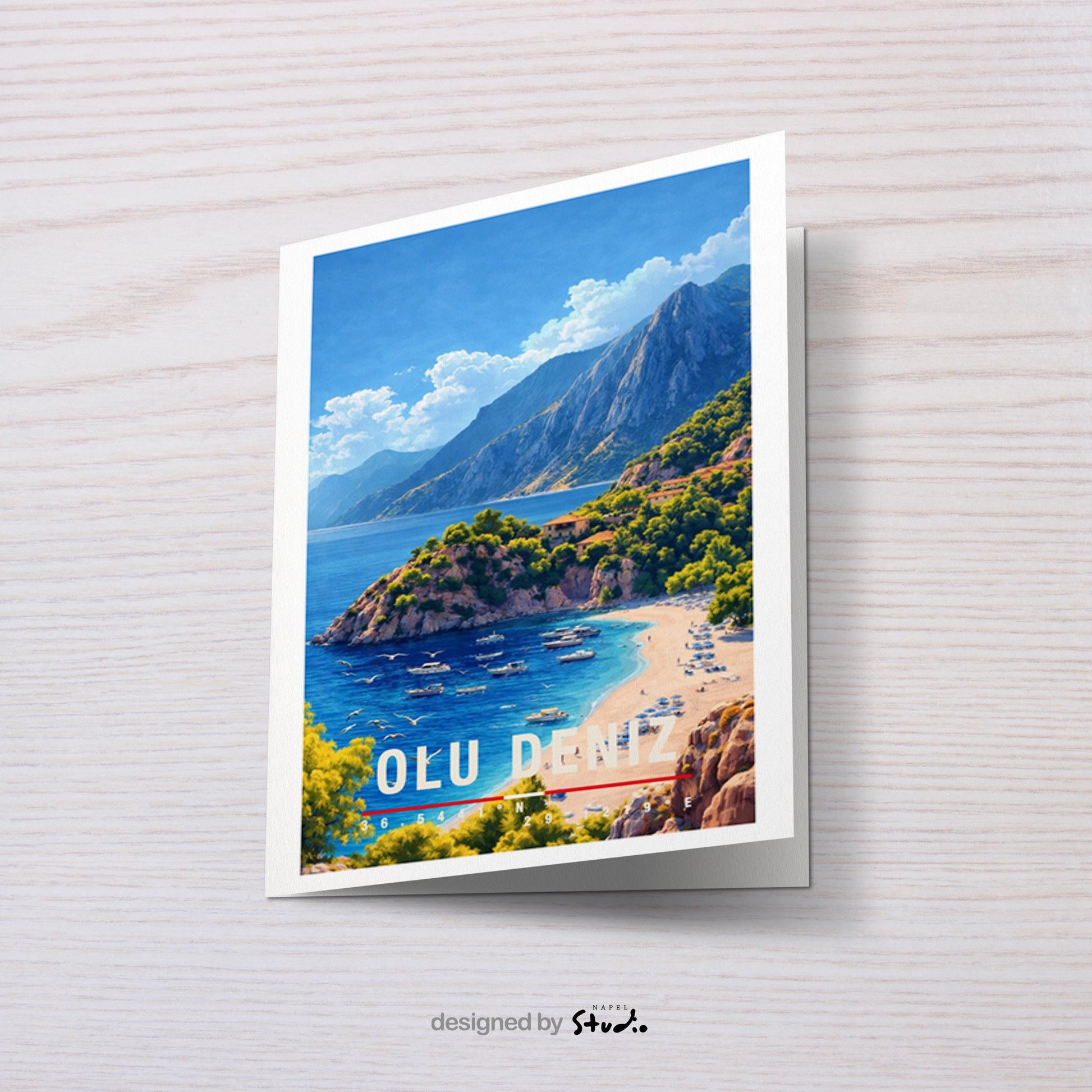 Postkarte Ölüdeniz Traumhafte Reise Türkei Mit Türkisblauem Meer, Strand & Bergkulisse