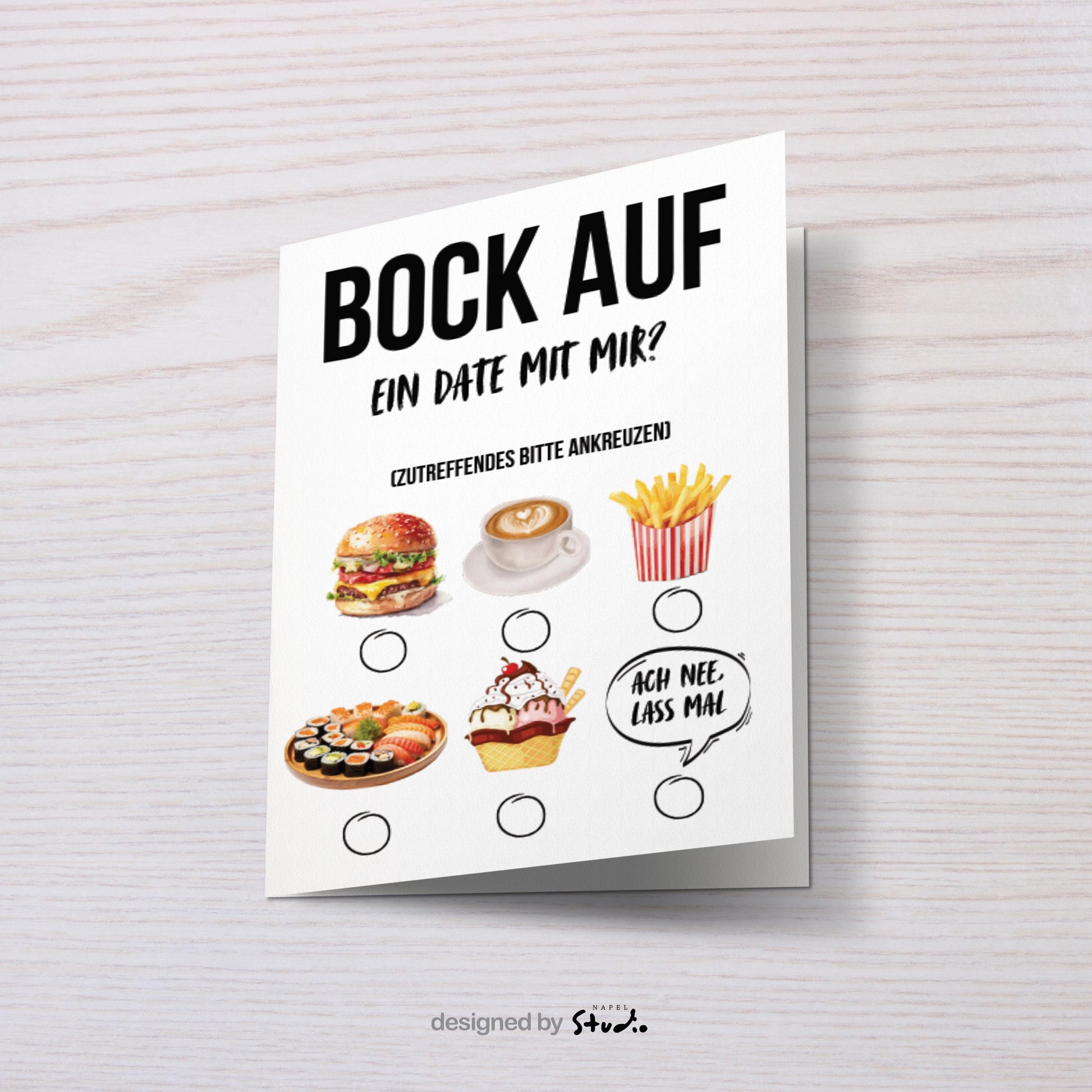 Bock Auf Ein Date Mit Mir? Lustige Dating , Witzige Zum Ankreuzen, Einladung Zum Date Valentinstag Geschenk Valentinskarte
