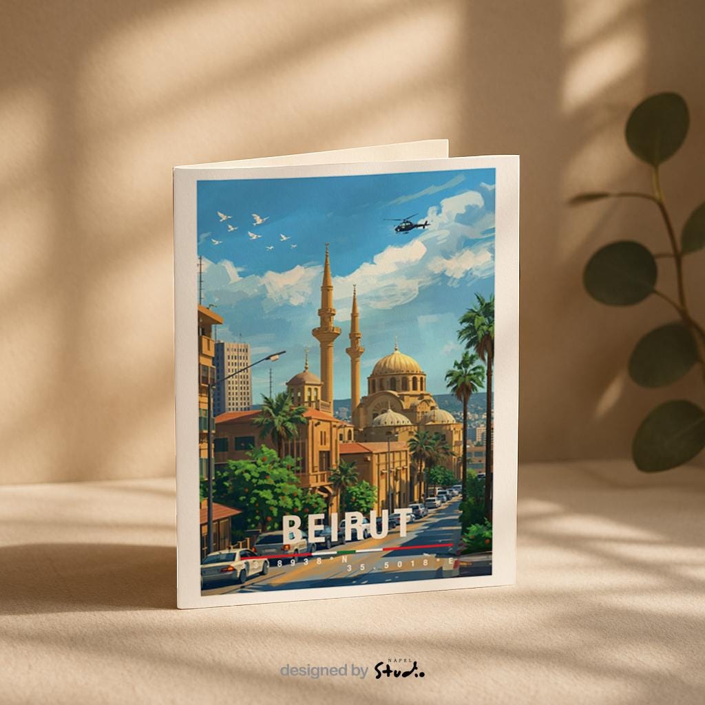 Grußkarte Malta | A6 Reisekarte | Urlaubskarte mit Blumen und Meer | Sommerkarte Mittelmeer | Geschenkidee für Reiseliebhaber | Architektur