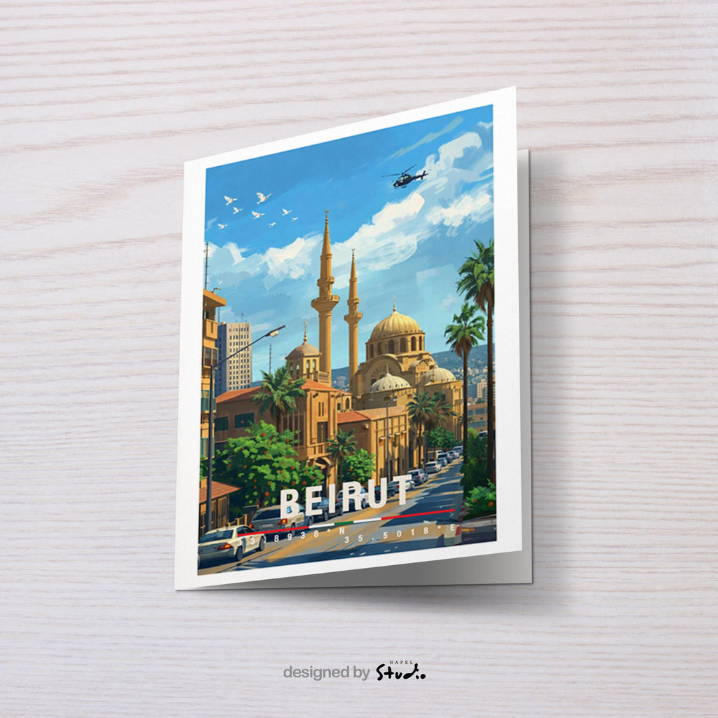 Postkarte Beirut Stimmungsvolle Reise Aus Dem Libanon Mit Mediterraner Stadt, Kultur & Orientalischem Flair