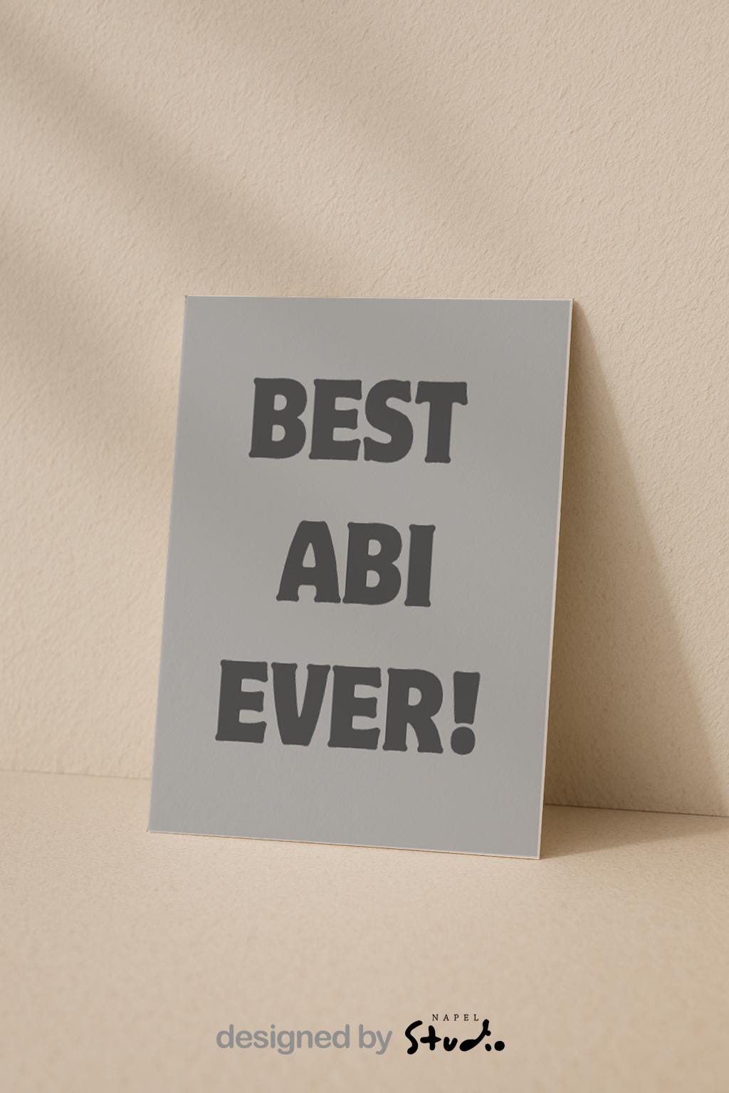 Best Abi Ever Grußkarte – Liebevolle Karte für Bruder