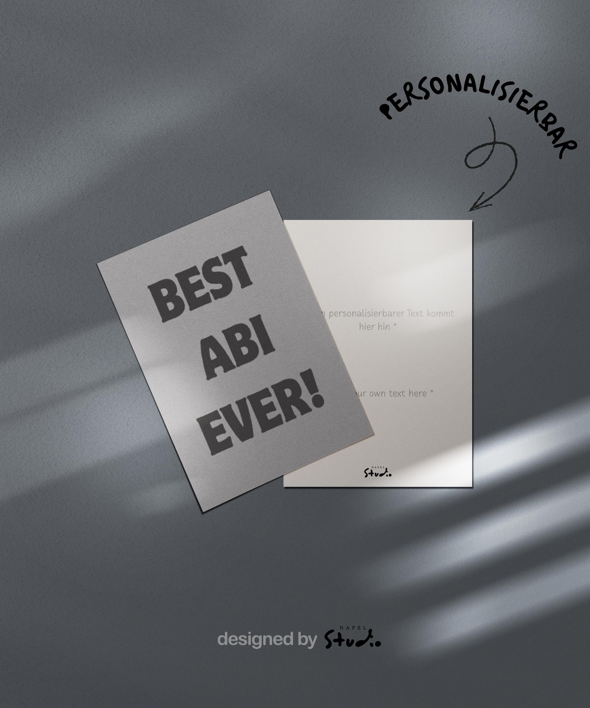 Best Abi Ever Grußkarte – Liebevolle Karte für Bruder
