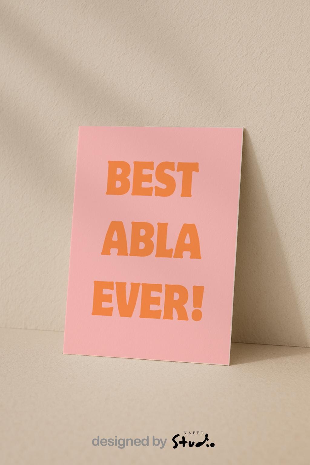 Best Abla Ever Grußkarte | Liebevolle Karte für Schwester