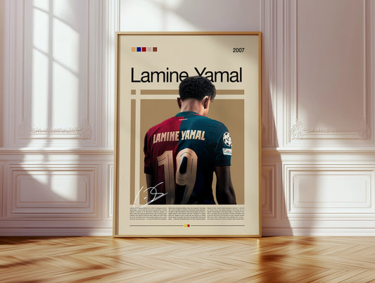 Lamine Yamal Poster | Barcelona Football Wonder Wall Art
