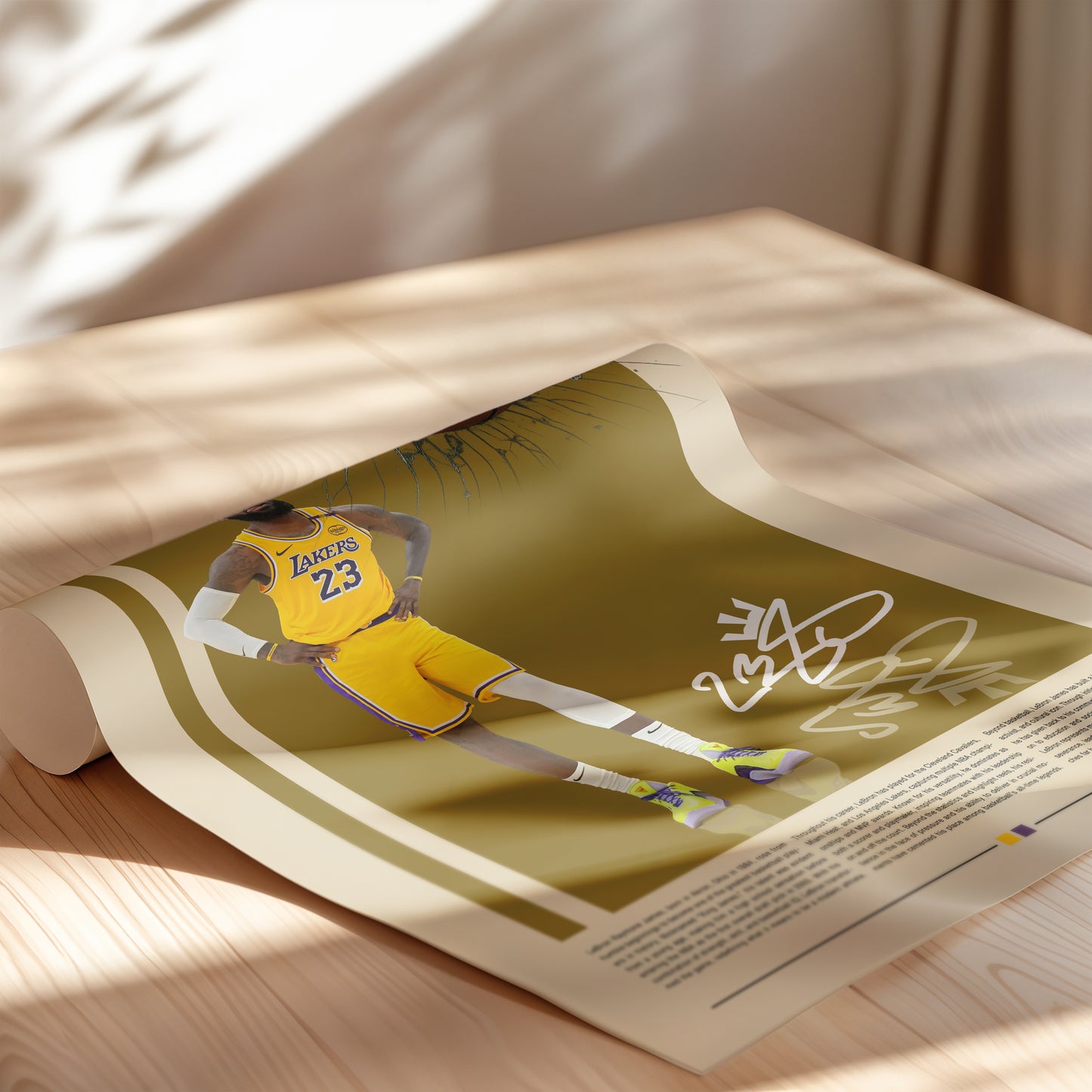 LeBron James 3D Poster | Basketball Wall Art