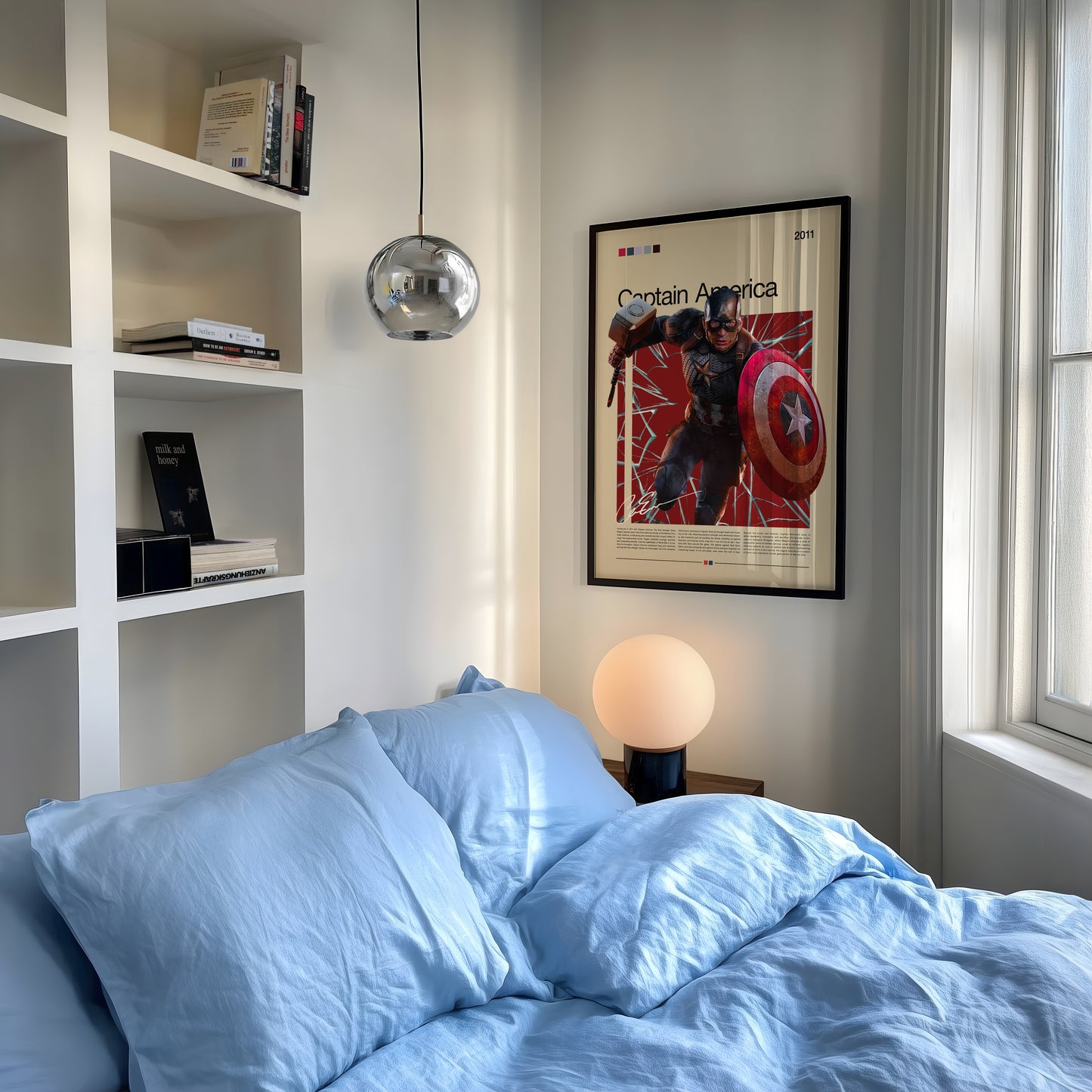 Affiche Captain America | Décoration murale Marvel