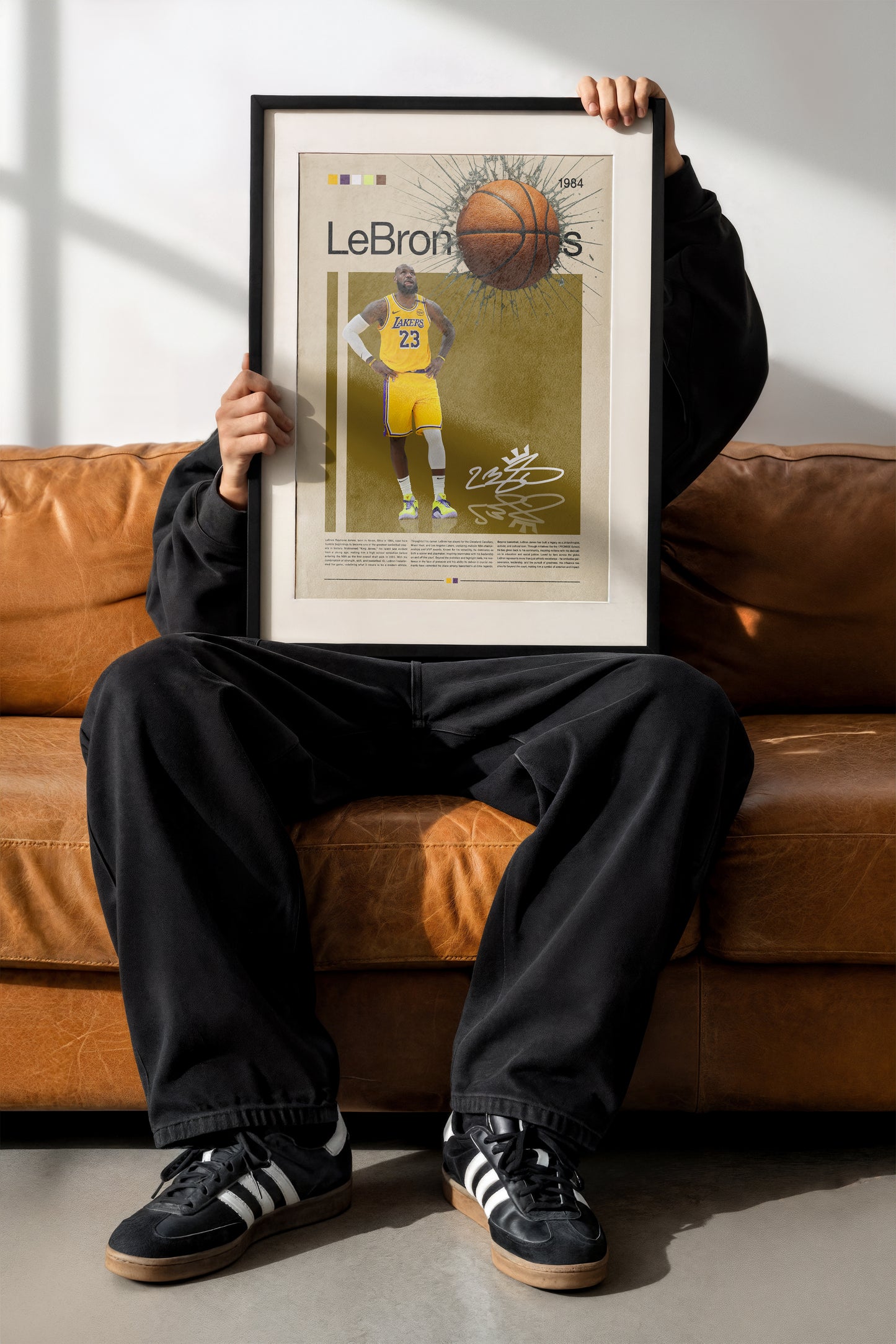 LeBron James 3D Poster | Basketball Wall Art
