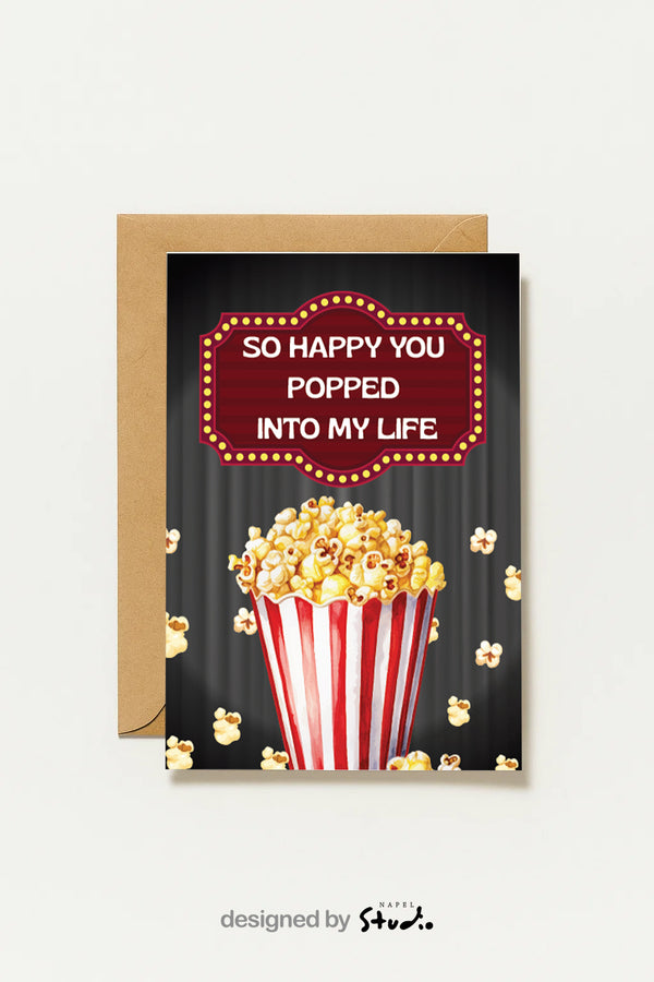 Tellement heureuse que tu sois entrée dans ma vie | Carte de vœux humoristique