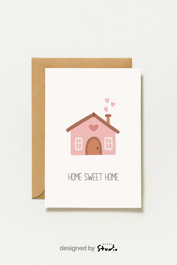 Postkarte Home Sweet Home Zur Einweihung