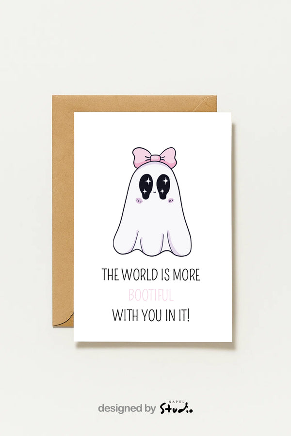 Carte d'Halloween pleine d'amour | Le monde est plus beau grâce à toi