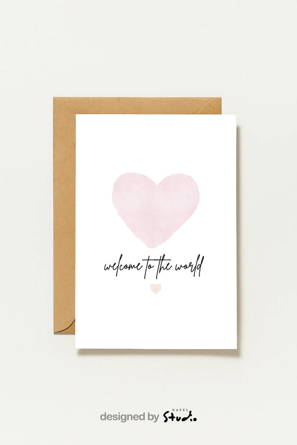Bienvenue au monde | Carte de vœux de naissance