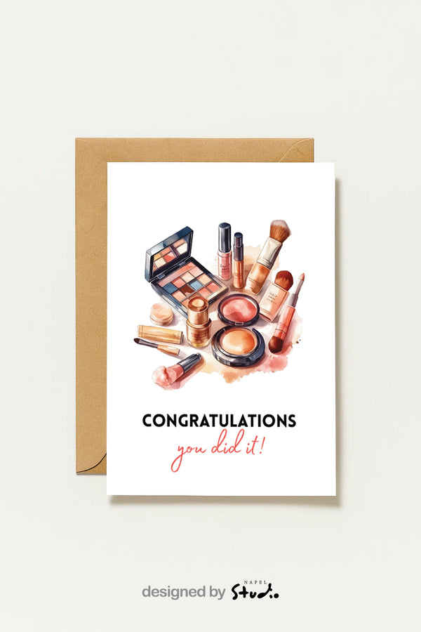 Congratulations You Did It Glückwunschkarte