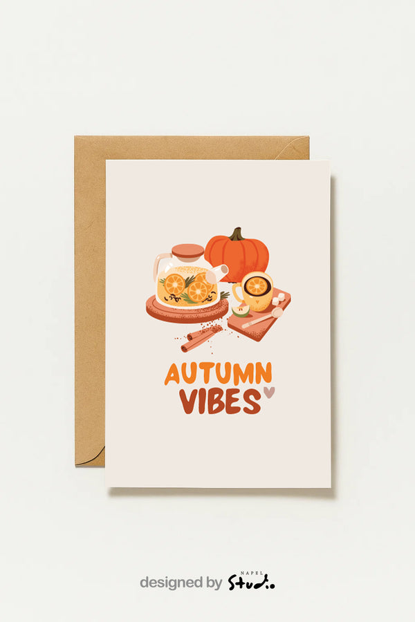 Postkarte Autumn Vibes Herbst