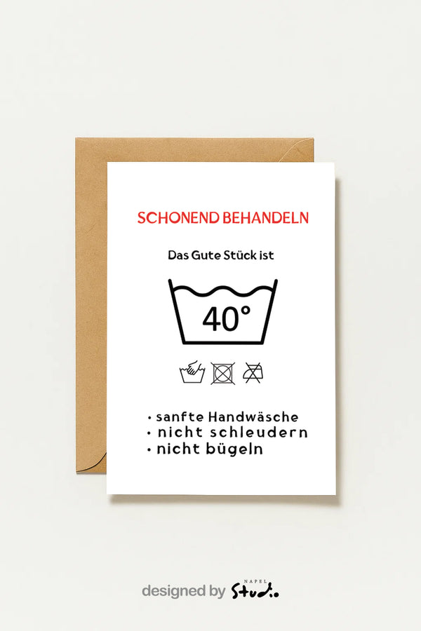 Humorvolle Geburtstagskarte 40 Jahre