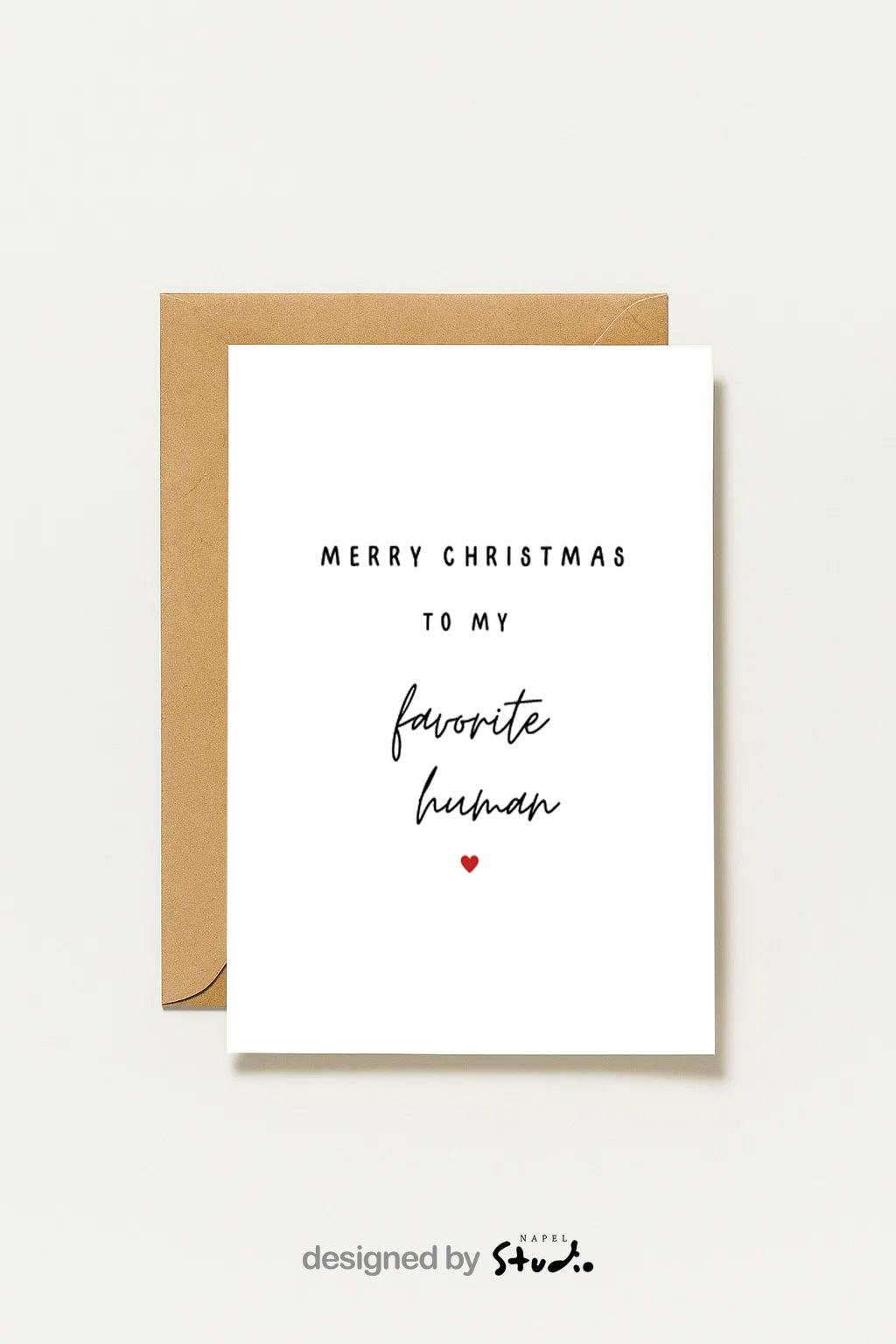 Weihnachtskarte To My Favorite Human