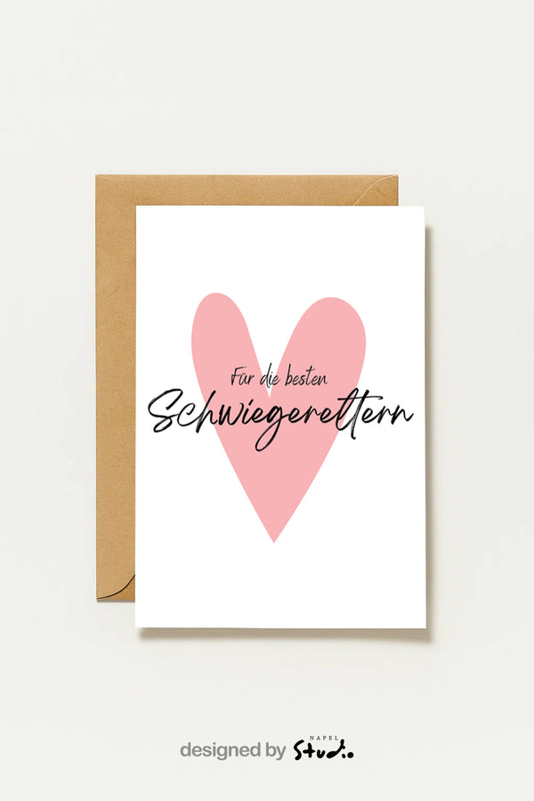 Postkarte Schwiegereltern Für Die Besten Schwiegereltern