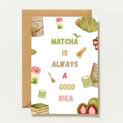 Carte de vœux Matcha | Le matcha est toujours une bonne idée