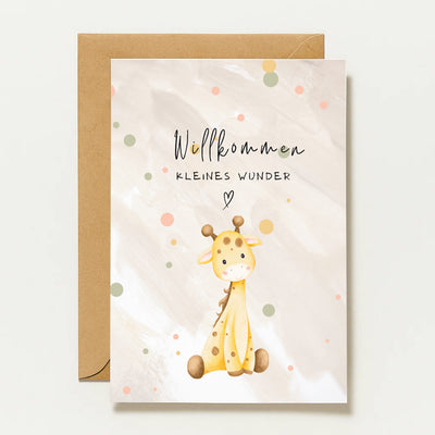 Bienvenue petit miracle | Carte de naissance