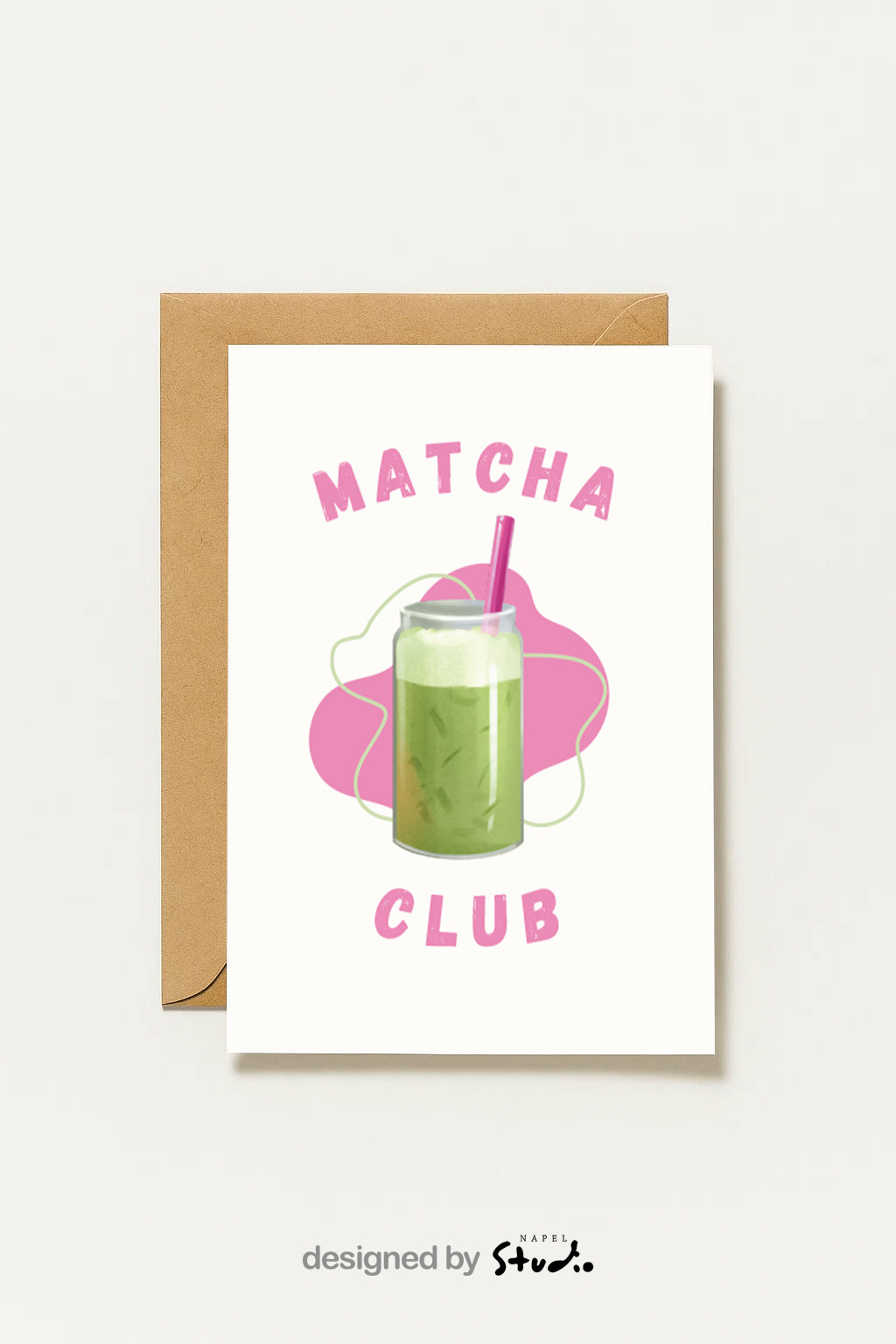 Postkarte Matcha Club Für Matcha Lovers