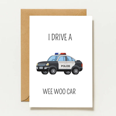 Lustige Polizeikarte Humorvolle Für Polizisten & Polizei Fans