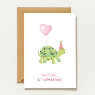 Carte d'anniversaire en retard | Joyeux anniversaire, même si c'est un peu tard !