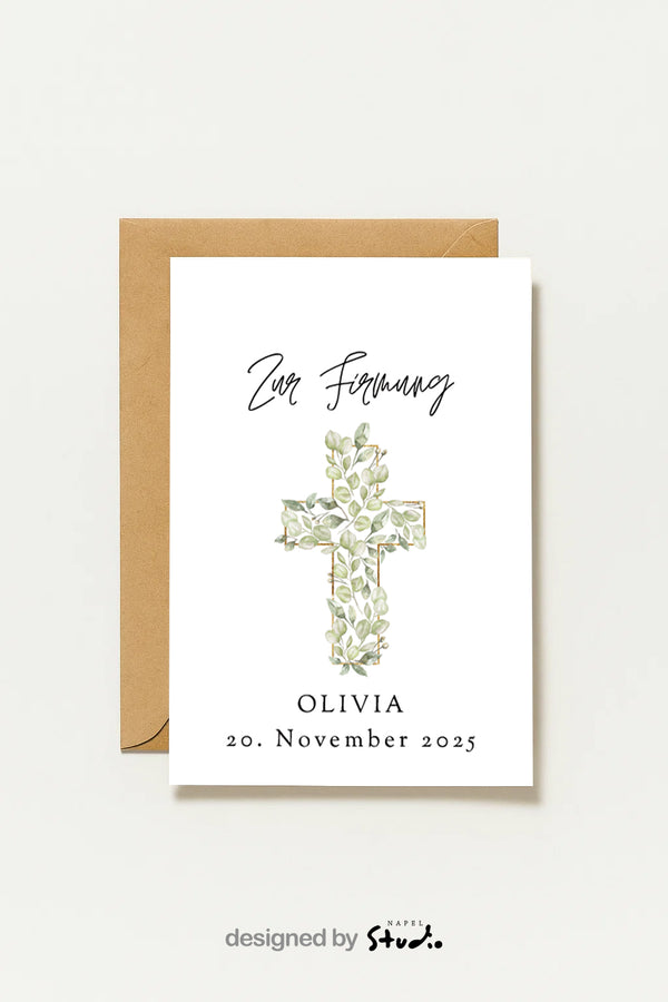 Postkarte Zur Firmung Personalisierte